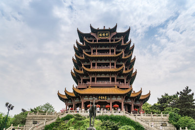 中国湖北武汉古老的黄鹤楼。