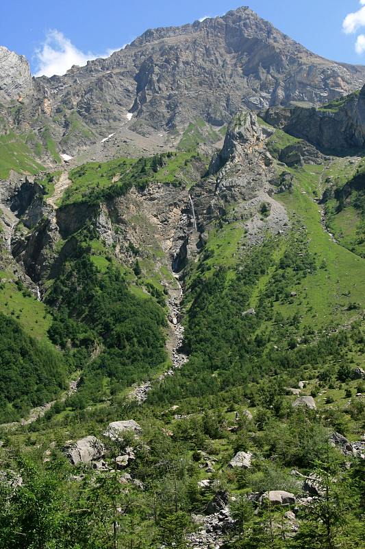 Les Diablerets地区在瑞士阿尔卑斯山