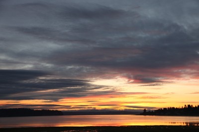 普吉特海湾的日出