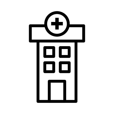 医院图标矢量设计插图