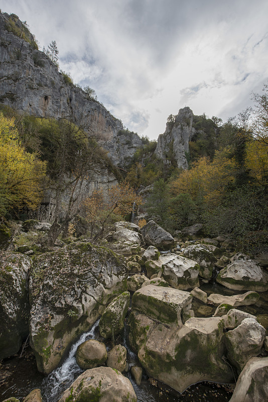 霍玛峡谷，库尔山国家公园。该国中北部毗邻黑海的卡斯塔莫努,土耳其。