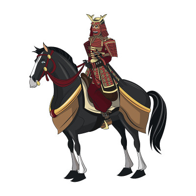 武士卡通设计