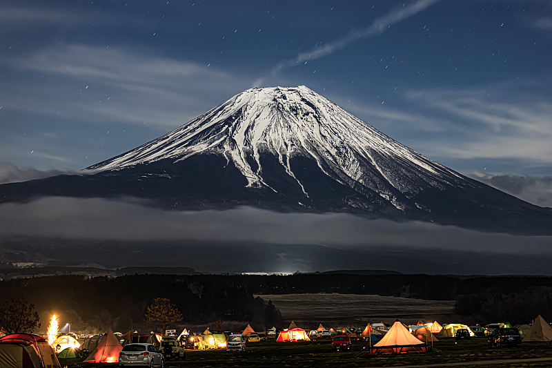 Fumotoppara营地的富士山