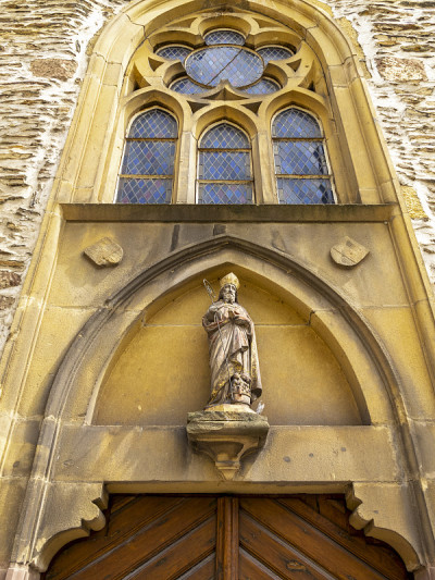 圣尼古拉斯教堂，在Vianden，卢森堡