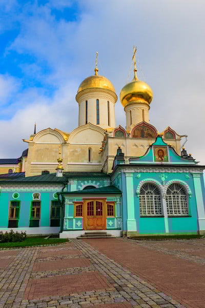 俄罗斯Sergiev Posad圣Sergius的三一教堂