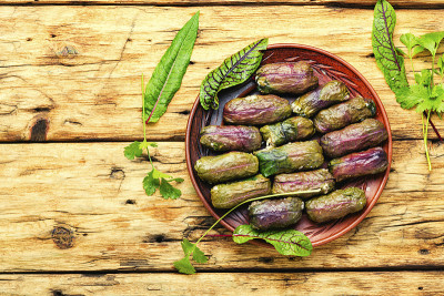 美味的dolma或sarma