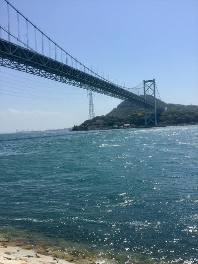 Kanmon海峡上的Kanmon大桥