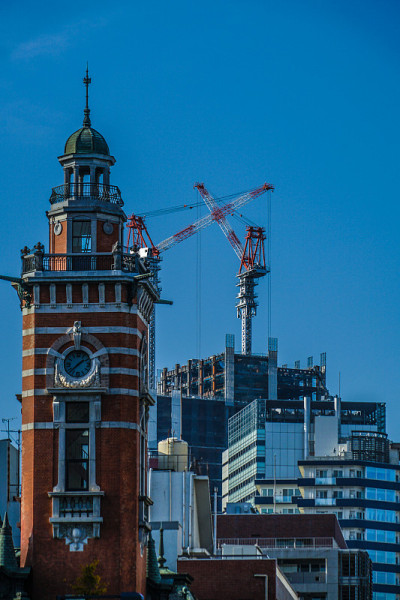 横滨市及高层公寓建筑景观