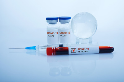 新型冠状病毒疫苗与新型冠状病毒临床抗体检测。Covid-19诊断概念