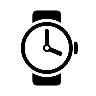 Watch wrist simple icon. Vector