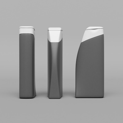 真实的管道和包装。3D插图