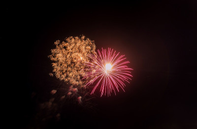 新年庆祝焰火和独立日