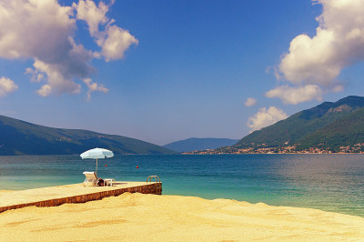 夏天的海滩度假