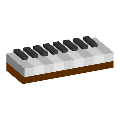 Piano icon.Isometric and 3D view.