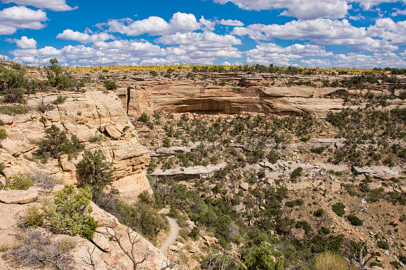 Mesa Verde NP - Wetherill Mesa -长屋步道景观水平