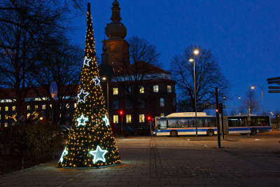 瑞典Västerås市的圣诞装饰