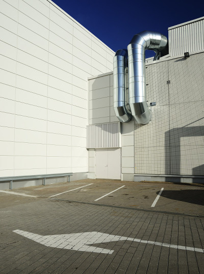 工业建筑室外、停车场通风管道