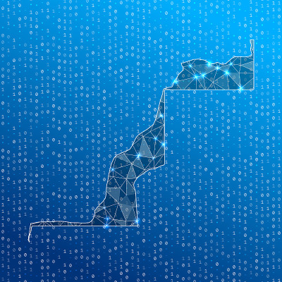西撒哈拉网络地图。
