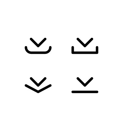 Illustration Vector graphic of download icon templ