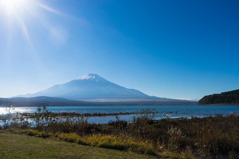 富士山和山中子湖