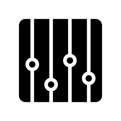 音乐调整符号向量图标- UI图标向量