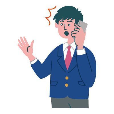 male student smartphone gesture surprised