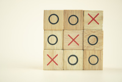 OX (tic tac toe)木桌游戏，o x桌游戏