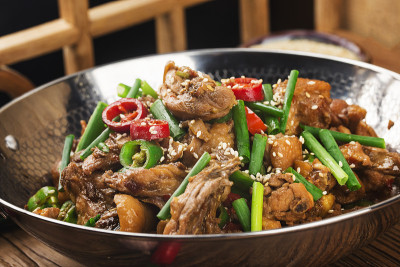 中国食物;干锅鸡