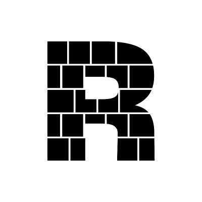 字母R掩模区。字母照片拼贴框模板。