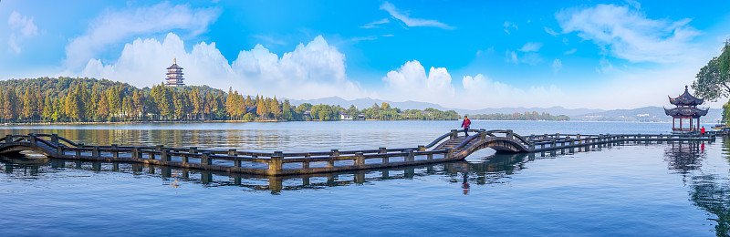 杭州西湖的美丽风景