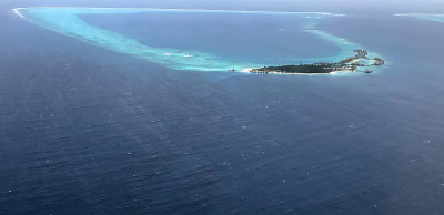 Maldives atoll island