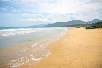 美丽的风景石梅湾海滩，海南，中国