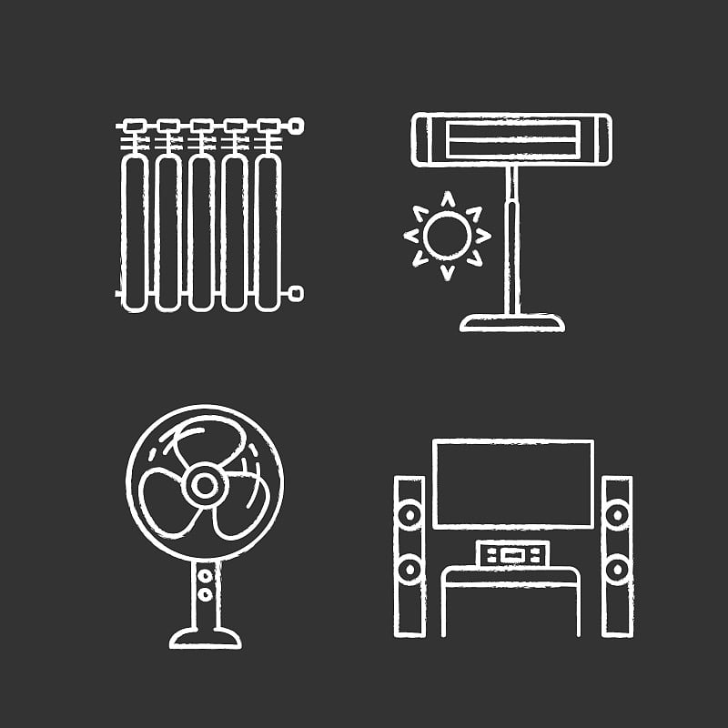 Household appliance icons