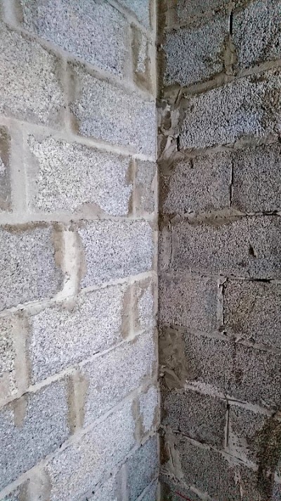 煤渣砌块墙体结构