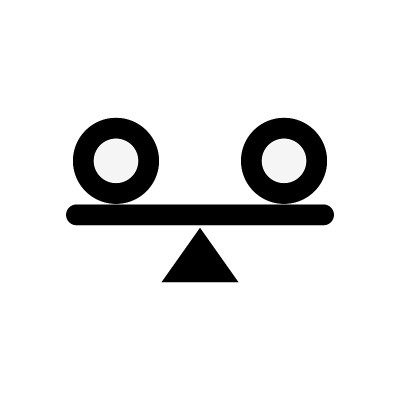 稳定性图标，矢量插图。