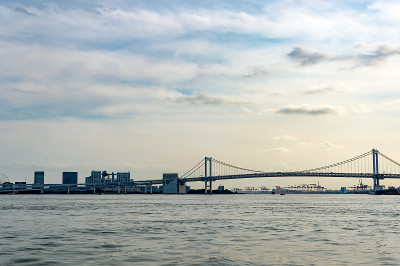 从竹场看东京的城市景观