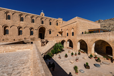 Artuklu, Mardin / Turkey, 2018年6月10日。马汀的德鲁扎法修道和叙利亚