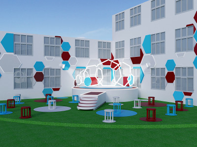 大学小空间的三维建模