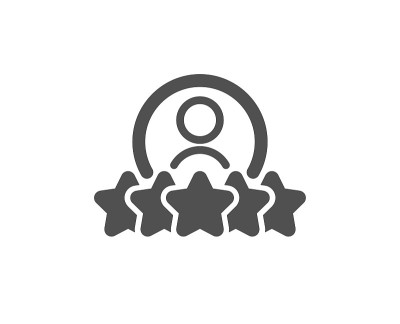 业务等级图标。员工提名的迹象。向量