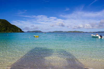 冲绳一个偏远岛屿的风景