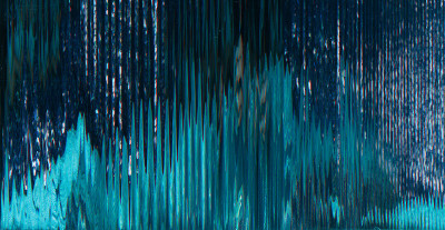 Glitch banner静态噪声纹理蓝色工件
