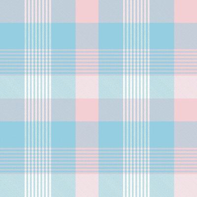 Sky blue Glen Plaid Tartan Seamless Pattern
