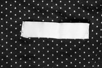 空白衣服标签