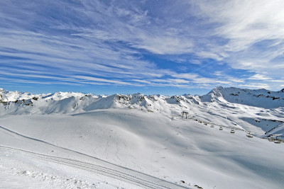 法国Tignes的格兰德莫特滑雪胜地