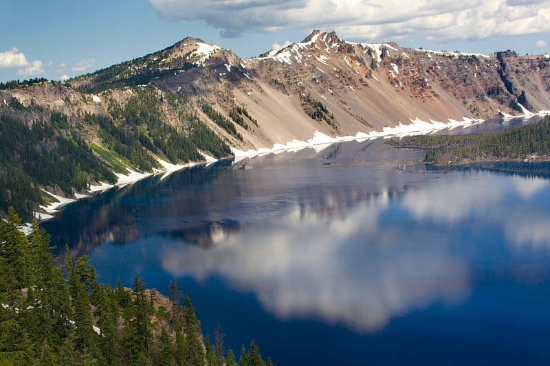 火山口湖倒影