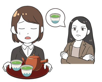 放弃强迫喝茶的女老板