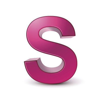 3d字母粉S