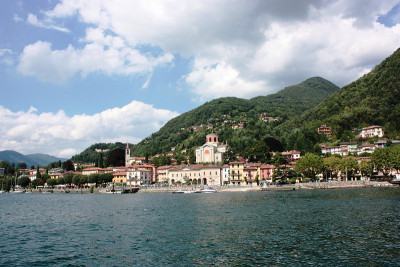 意大利的Maggiore湖和Laveno Mombello