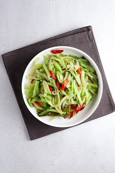 Tumis Labu siam -印尼辣味炒佛牙，典型的印尼家常菜。