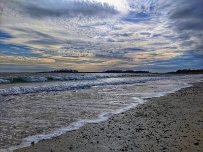 缅因州海岸的阳光